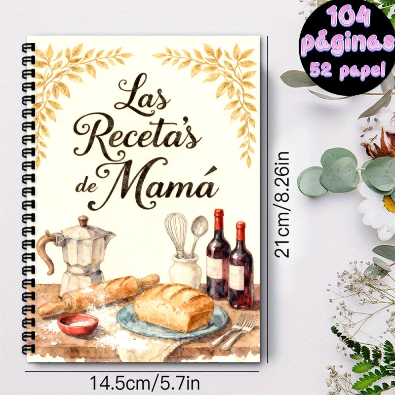 スペイン語レシピノート A5サイズ 男女兼用レシピブック（最 - Meal Prep Book のレビューと価格
